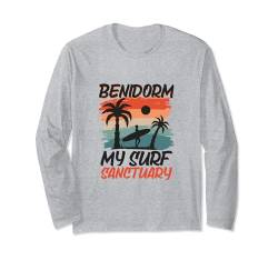 Surfing bei Benidorm Langarmshirt von Mittelmeer Urlaub in Spanien