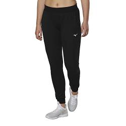 Mizuno Damen Sportliche Sweathose Sweatpants, Schwarz, S von Mizuno