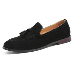 MlYJmer Herren Mokassins Halbschuhe Weiche Bootsschuhe Freizeitsschuh Loafers Anzugschuhe Business-Schuhe,Schwarz,38 EU von MlYJmer