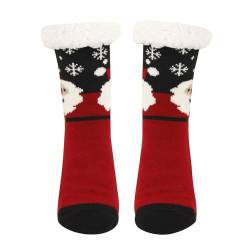 Kuschel Stoppersocken Damen 39-42, Warme Weihnachtssocken Damen Herren Kuschelsocken Winter Weihnachten - Dicke Haussocken Mit Noppen Flauschig Socken Stoppersocken Frauen Warm Hüttensocken Thermo von Mobanna