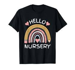 Hello Nursery Bleistift Regenbogen – Schulanfang – Jungen Mädchen T-Shirt von Mocking Merch