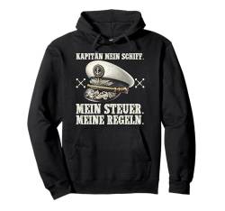 Kapitän Mein Schiff Mein Steuer Meine Regeln Segeln Anker Pullover Hoodie von Modellbauer Lokführer Eisenbahner Modellbahn