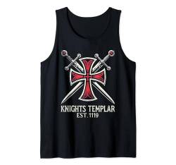 Katholischer Tempelritter Kreuzritter Kreuz Latein Tank Top von Modern Day Catholic Designs