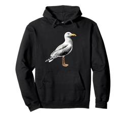 Möwe Strand Meer Nordsee Ostsee Silbermöwe Süße Möwen Pullover Hoodie von Möwen Motiv für Meeres Liebhaber & Strand Urlaub