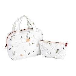 Moi Mili Kosmetiktaschen-Set für Frauen Make-up-Taschen für Reisen Schminktasche mit Handgriffen Wald-Motive von Moi Mili