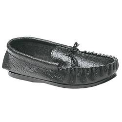 Mokkers Herren Gordon Leder Mokassins/Hausschuhe/Pantoffeln (43 EUR) (Schwarz) von Mokkers