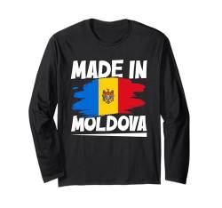 Moldawische Flagge Langarmshirt von Moldova Gifts for Men Women