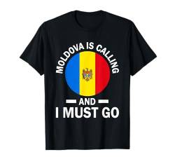 Moldawische Flagge T-Shirt von Moldova Gifts for Men Women