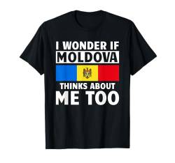 Moldawische Flagge T-Shirt von Moldova Gifts for Men Women