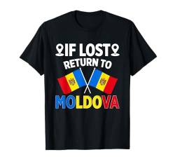 Moldawische Flagge T-Shirt von Moldova Gifts for Men Women