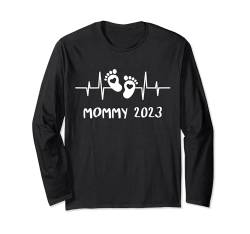 Mommy 2025 Herzschlag - Das Mami Mom Mama Geburt 2025 Mutter Langarmshirt von Mom Mommy Mutter Mutti & Mama 2025 Geburt Geschenk