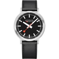 MONDAINE Mechanische Uhr Mondaine stop2go mit Veganem Band MST.41020.LBV.2SE Herrenarmbanduhr von Mondaine