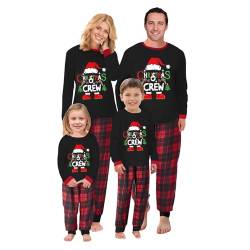 MoneRffi Weihnachts Pyjama Familie Set, Matching Christmas Pyjama Couples Set,Weihnachtspyjama Familie Outfit Weihnachten Schlafanzug für Damen Herren Kinder(Christmas-37,Damen,XL) von MoneRffi