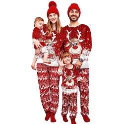 MoneRffi Weihnachts Pyjama Familie Set,Matching Christmas Pyjama Couples Set,Weihnachtspyjama Familie Outfit Weihnachten Schlafanzug für Damen Herren Kinder(Christmas-42,Herren,S) von MoneRffi