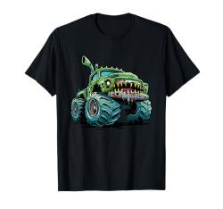 Cartoon Monster Truck Halloween Kinder Jungen Kleinkind T-Shirt von Monster Truck Gifts for Kids Boys & Toddlers