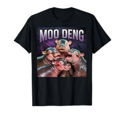 Moo Deng Süßes Baby Pygmy Nilpferd Hüpf-Souvenir T-Shirt von Moo Deng A Cute Baby Hippo Hippopotamus Tees