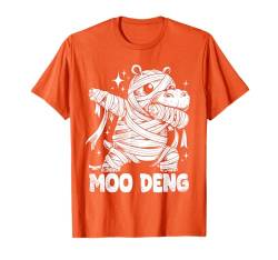 Lustiges Moo Deng Hüpfschwein Dabbing Baby Mumie T-Shirt von Moo Deng Baby Fun Halloween Costume Boo Shop