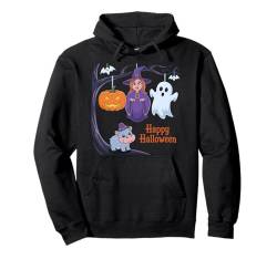 Moo Deng's Night of Pumpkins, Hippos and Fun! Pullover Hoodie von Moo Deng Pygmy Pumpkins