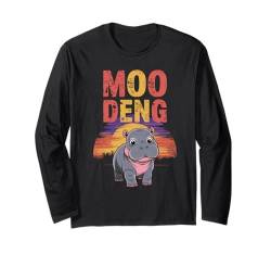 Moo Deng Süßes Nilpferd baby Langarmshirt von Moo Deng Süßes Nilpferd geschenk