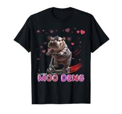 Moo Deng auf Roller thailändisches Nilpferd Baby Nilpferd Hüpfschwein T-Shirt von Moo Deng Thai Hippopotamus on Scooter Outfit