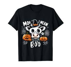 Süße Geisterkuh Moo I Mean Boo Halloween Lustiger Kuhliebhaber T-Shirt von Moo I Mean Boo Halloween Funny Cow Lover