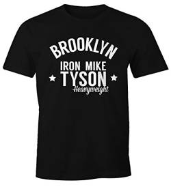 MoonWorks Herren T-Shirt Brooklyn New York Iron Mike Tyson Boxing Gym Fun-Shirt schwarz XS von MoonWorks