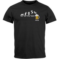 MoonWorks Print-Shirt Herren T-Shirt Bier Alkohol Saufen Bierglas, Grafik, Aufdruck mit Print von MoonWorks