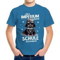 MoonWorks Print-Shirt Kinder T-Shirt Schule lustiger Spruch Fürs Imperium geboren zuer von MoonWorks