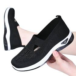 Moonyan Orthopädische Damen-Sneaker, Damen-Slip-On-Schuhe mit Fußgewölbeunterstützung | rutschfeste orthopädische Schuhe zum Gehen, lässige Bootsschuhe von Moonyan