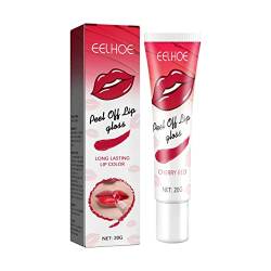 Lipgloss Clear Womens Easy Peel Off Lipgloss, Peel Coloured Lip Gloss Tattoo Magic Farbe Lip Stain Tint Set, Antihaft-Cup Lipgloss Flüssiger Lippenstift Set für Make-up Kosmetik (A) von Morelax