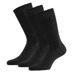 Morethansocks - Basic Bambussocken - 6er-Pack - Anthrazit - Größe 35/38 - Damen-Bambussocken - Nahtlose Socken - Bambus von Morethansocks