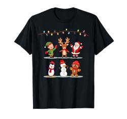 Dabbing Santa Elf Friends Christmas Squad PJ T-Shirt von Most Wonderful Christmas Gifts & Dabbing Santa