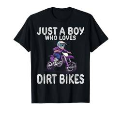 Nur ein Junge, der Dirtbikes liebt, Kids Dirt Bike T-Shirt von Motocross and dirt bike for kids saying