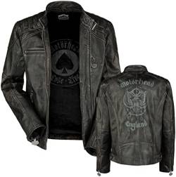 Motörhead England Männer Lederjacke schwarz XL 100% Leder (Büffel) Band-Merch, Bands von Motörhead