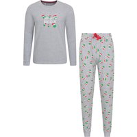 Bedrucktes Pyjama-Set für Herren - Grau von Mountain Warehouse