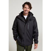 Bracken Extreme Wasserdichte 3 in 1 Herrenjacke - Schwarz von Mountain Warehouse