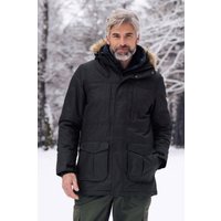 Gorge Wasserdichte Lange Herrenjacke - Schwarz von Mountain Warehouse