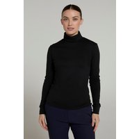 Meribel Damen-Rollkragentop - Schwarz von Mountain Warehouse