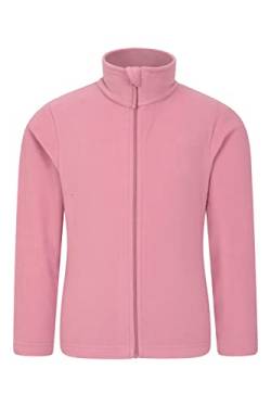 Mountain Warehouse Camber II Fleecejacke für Kinder - Bequemes, leichtes Sweatshirt, Durchgehender Reißverschluss und Anti-Pill-Effekt, für Jungen und Mädchen Rosa 11-12 Jahre von Mountain Warehouse