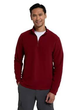 Mountain Warehouse Camber II Herren Fleece Dunkelrot XS von Mountain Warehouse