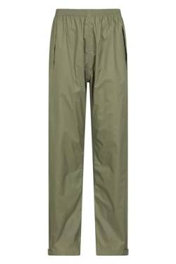 Mountain Warehouse Pakka Wasserabweisende Outdoor-Hosen für Damen - Überziehhose bei Regen fürs Wandern, Reisen und Outdoor für Frauen von Herbst Winter bis Winter, Reise-Hose Khaki Damengröße EU 46 von Mountain Warehouse