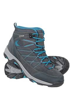 Mountain Warehouse Rapid Wasserdichte Stiefel für Damen - Obermaterial aus Wildleder und Mesh, strapazierfähige Damen-Wanderstiefel, Gummisohle - Für Reisen, Camping Grau 38 EU von Mountain Warehouse