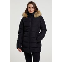 Nola Lange Damen-Steppjacke - Schwarz von Mountain Warehouse