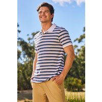 Wren Gestreiftes Herren Poloshirt - Weiss von Mountain Warehouse