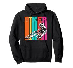 Biker Fahrer Retro Stil Radfahren Vintage Pullover Hoodie von Mountainbike Abenteuerausrüstung Fahrrad Geschenk