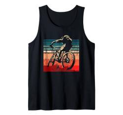 Mountainbike Retro Vintage Landschaft Bike Tank Top von Mountainbike Abenteuerausrüstung Fahrrad Geschenk