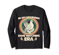 Trauertaube Vogelliebhaber Damen Herren Mädchen Jungen Schildkröte Taube Langarmshirt von Mourning Dove Bird Watching Watcher