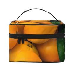 Mouxiugei Fresh Mangoes tragbare Make-up-Tasche – elegante Reise-Kosmetiktasche mit großem Fassungsvermögen, Make-up-Taschen-Set, Make-up-Tasche für Frauen, Frische Mangos, Einheitsgröße von Mouxiugei