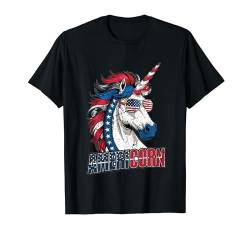 Americorn Einhorn 4. Juli Mericorn Merica Patriotisch T-Shirt von Mrpotts73 Unabhängigkeitstag