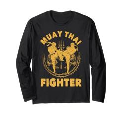 Muay Thai Fighter Langarmshirt von Muay Thai Geschenke Traditionelle Kleidung DMTRY